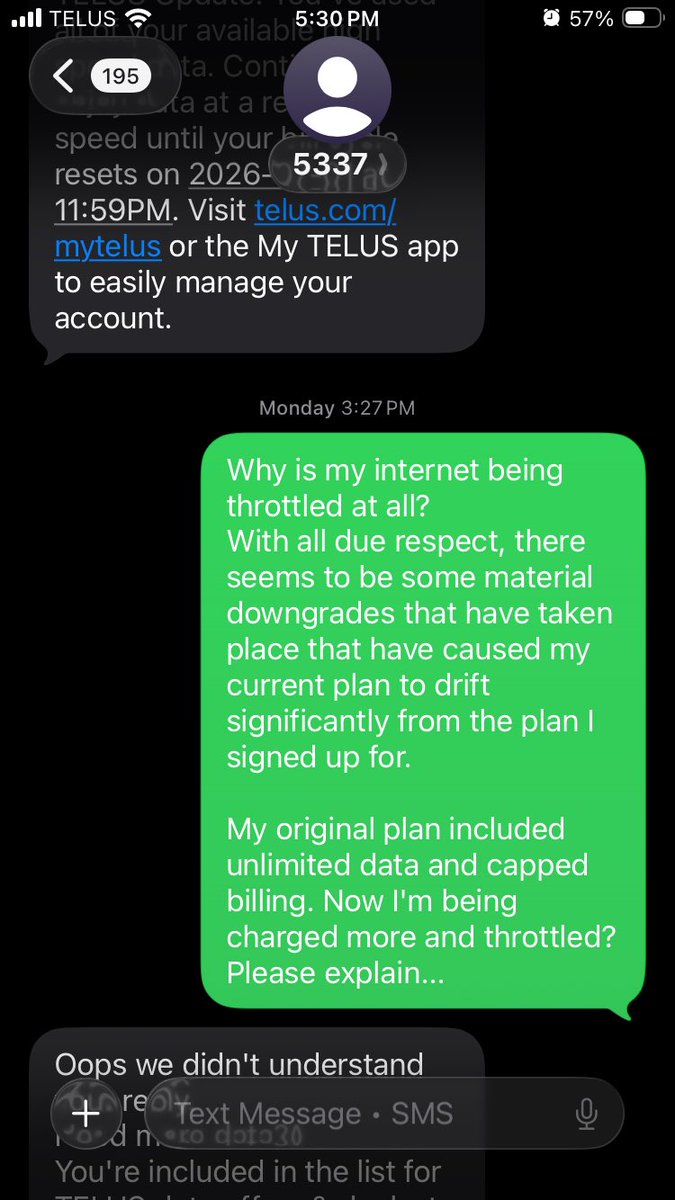 NCBallard's tweet photo. @TELUS, is this what you consider customer service? https://t.co/dGnEiBhIHy