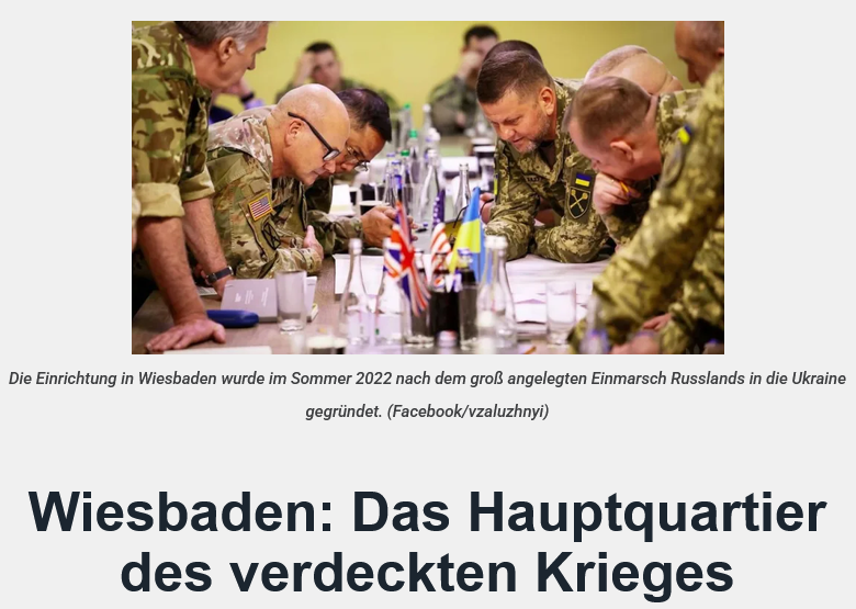 Donuncutschweiz's tweet photo. Jahrelang wurde der Öffentlichkeit vermittelt, der Westen unterstütze  die Ukraine lediglich mit Waffen, Ausbildung und finanzieller Hilfe.  Offiziell handelt es sich nicht um einen Krieg zwischen Russland und der  NATO, sondern um einen Konflikt zwischen Russland und der Ukraine. Doch  die inzwischen veröffentlichten Informationen über das  amerikanisch-ukrainische Kommandozentrum in Wiesbaden zeichnen ein  deutlich komplexeres Bild. https://t.co/zQxrwyRB1Z