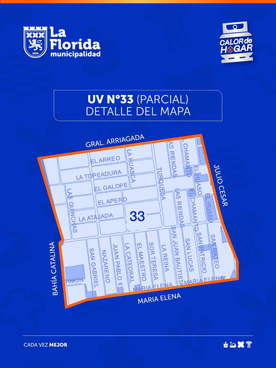 MuniLaFlorida's tweet photo. En La Florida sabemos lo que es el #CalorDeHogar ❤️‍🔥

Este jueves 25 de junio seguiremos repartiendo el primer vale en las Unidades Vecinales 24 y 33 parciales. 

👉🏼 Recuerda que puedes revisar los mapas en mejor calidad en https://t.co/QST6229hZd 

#CadaVezMejor 💚 https://t.co/VxWGa7OOVJ