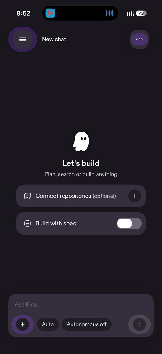 deepsky's tweet photo. Kiro の iOS プレビュー版の TestFlight 通知キター
IDE がバージョンアップしてからタスクがスタックしたり安定性がイマイチで、ステアリングで工夫してるけど Kiro Web と組み合わせれば裏でタスク継続してくれて、このアプリでリモートから承認や指示できる
#aws #kiro #vibecoding #aidevelopment https://t.co/uhDi0Pn1gE