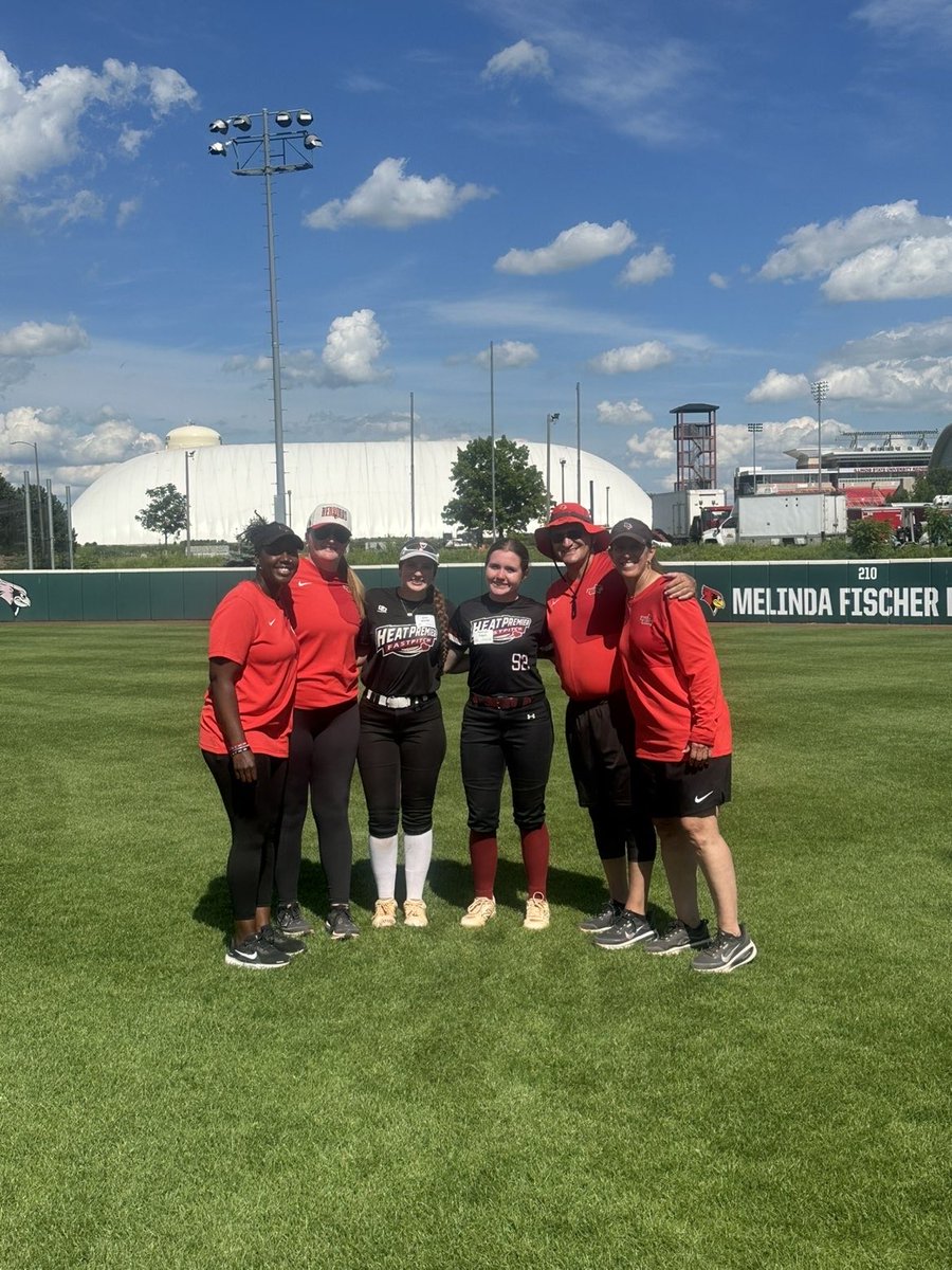 RyleighFagan92's tweet photo. Had tons of fun at ISU for the hitting camp, and catching for @elle_kinder at the pitching camp. Got tons of feedback and tips for hitting. @Coach_Kramos @Heatpremier16U @SStormsoftball https://t.co/7S0zVHKGVm