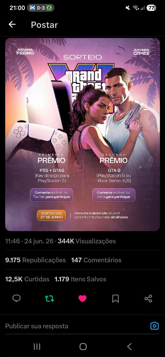 dangelo_rs's tweet photo. @SucumbaGames Boa sorte a todos https://t.co/3T2V0fJy43