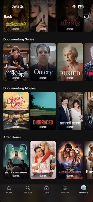 Gigi Dior - Eeeekkkk! I was flying today and went on Paramountplus to watch a movie. When I searched Showtime movies, I noticed the first two movies listed in the After Hours category feature ME! Talk about a surreal feeling! https://t.co/QiRA5o6JLy