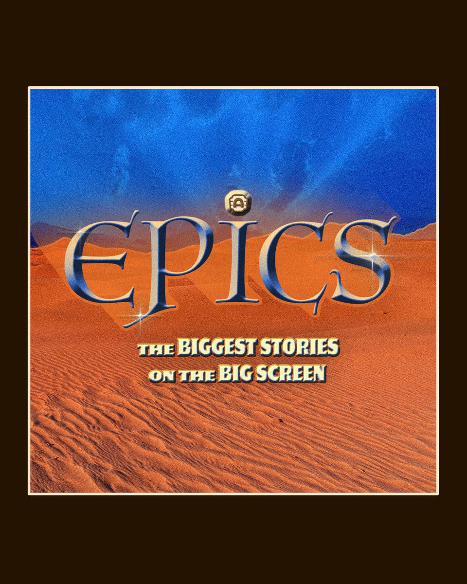AlamoNaples's tweet photo. We’re gearing up for Christopher Nolan’s THE ODYSSEY with Epics all month long.

The lineup includes David Lean’s LAWRENCE OF ARABIA, ONCE UPON A TIME IN CHINA, BAAHUBALI: THE EPIC, and EXCALIBUR. 

Tickets here: https://t.co/ENEyCie3Z7. https://t.co/XZ01WOQrij