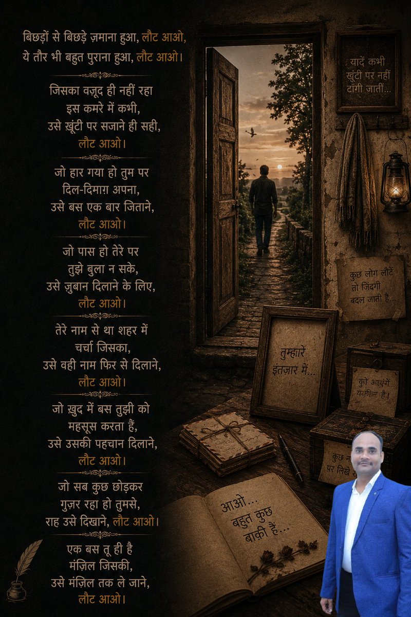 amansinha2011's tweet photo. #लौटआओ
#बिछरन
#क़लाम
#खुटी
#तस्वीर
#सजाने
#नाम
#चर्चा https://t.co/41nXHK7LY6