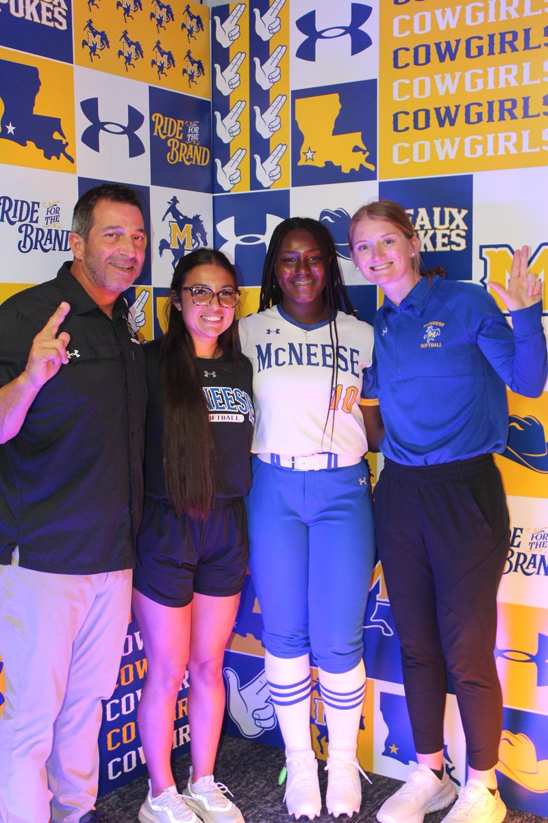 corinneh56's tweet photo. I’m very blessed and grateful to announce my verbal commitment to McNeese State University to continue my academic and athletic journey. I want to thank my family, coaches, and teammates for their endless support and for helping me get to where I am today. I'm so excited for this next chapter and can't wait to be a Cowgirl!
@CujoTheBeast17 @TXRiptideCuyos @CoachEmPhillips @McNeeseSoftball @SamCamp50 @LandreneauJames