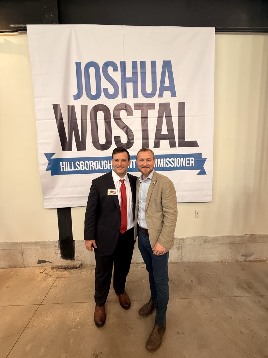 Jimmy_Hickey02's tweet photo. Commissioner @JoshuaWostal had a very successful campaign kickoff tonight. We appreciate everyone who came out, from our grassroots volunteers and fellow commissioners to state reps, the Second Lady, and representatives from @RepGusBilirakis, @JayCollinsFL, and @SenAshleyMoody's, @votegonzalezp campaigns! Special shoutout to @MBeltranFL. Thanks everyone for coming out tonight—we look forward to crushing it on Nov. 3rd!