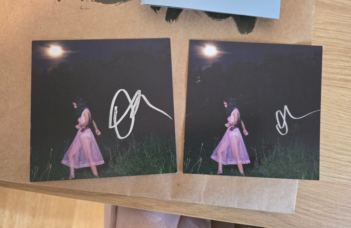 ambersinsane's tweet photo. Which signed Olivia CD should I keep and why? (Poll in comments) https://t.co/kASJVXxo49