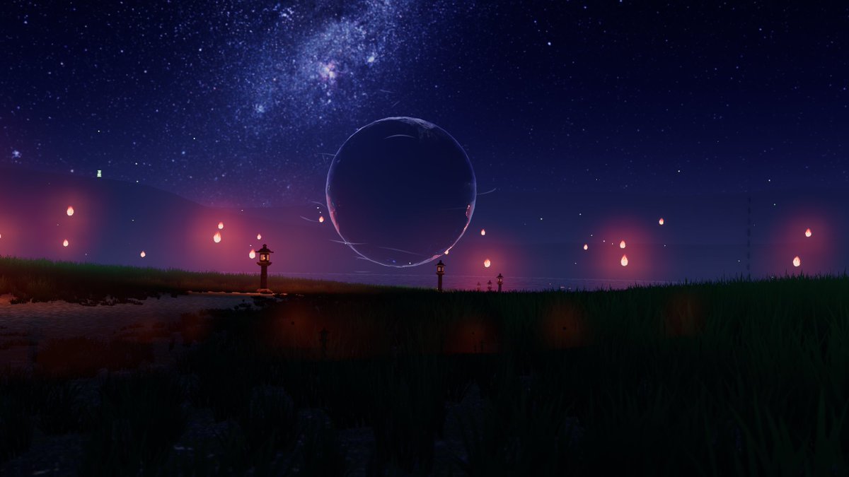 jnp_vrc's tweet photo. A peaceful walking path leading to a lantern lit lake~ 🏮

World | ???

Author | Thad Gyther

#VRChat #VirtualPhotography #VRChat_world紹介 #VRChatPhotography https://t.co/mb20GwpF6C