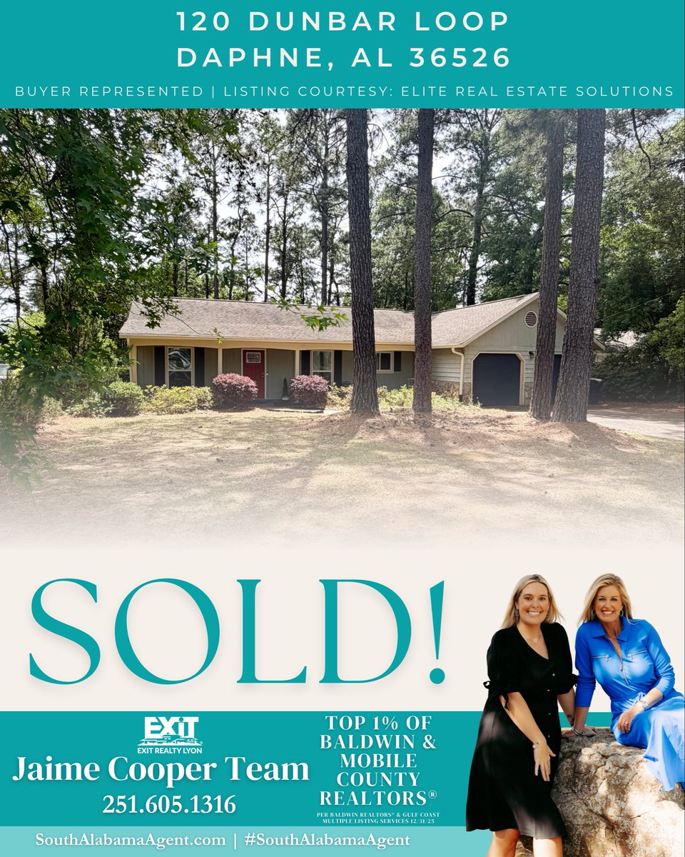 JaimeLyonCooper's tweet photo. Why rent when you can buy? Home ownership builds you equity, not your landlord!💰

Jaime Cooper Team 📲251.605.1316 
#Realtor #SouthAlabamaAgent #rockcreek #daphnealabama #sold  

🔗 https://t.co/NyavUEVBN6 https://t.co/iK2JclxGKo