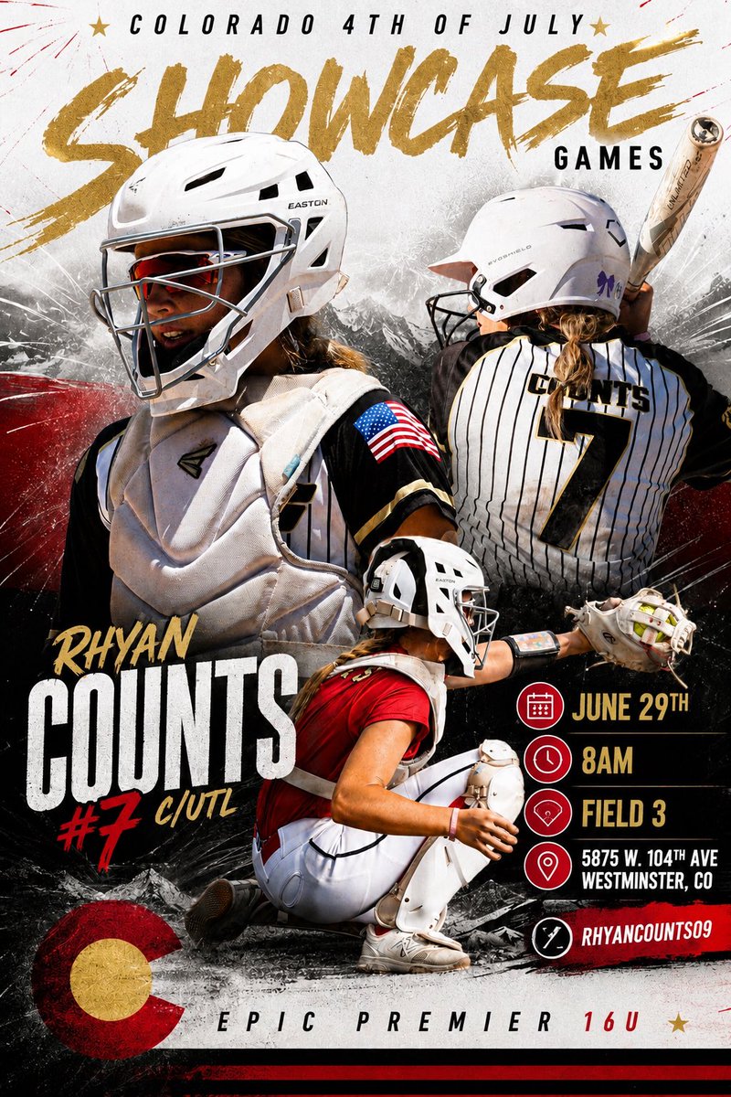 EpicPremier16U's tweet photo. The Epic Premier ladies are ready to represent at the Colorado 4th of 
July Showcase games. First up we have @RhyanCounts09  @sawyerbriscoe6 @AdryenCoker @paizleezodrow04 https://t.co/eTflM6fS3g