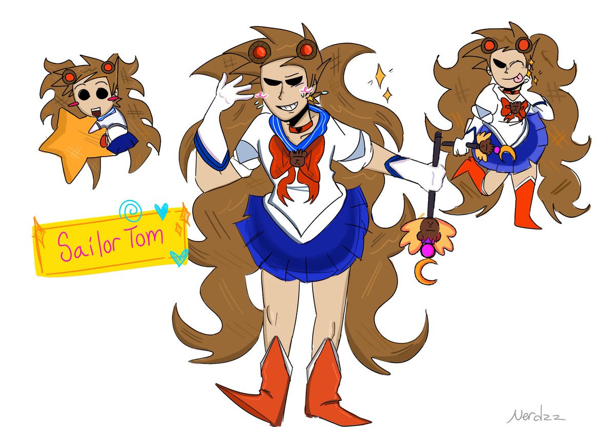 Justweird8903's tweet photo. Sailor tom (old art) #ewtom #sailormoon #eddsworldart https://t.co/eak5zWB84u