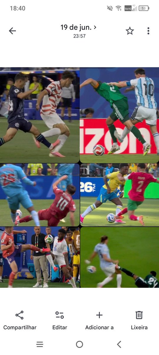 CaiqueRC27's tweet photo. @Friedenreich__ @vinijr Nenhum desses aqui na foto foram expulsos tb, em alguns nem a falta foi marcada. Você tem uma crítica legítima ao jeito que alguns brasileiros tratam o Messi, mas acho que tá começando a virar uma distorção de fatos para encaixar na narrativa. https://t.co/zcsCqortcm