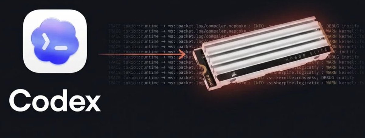 ai_xiaomu's tweet photo. 如果你用Codex越用越卡，打开你的AI,发给它：

帮我检测 ~/.codex/logs_2.sqlite 是否因 TRACE 日志持续高频写盘？

然后你就会看到惊人的日志写删操作，我查了下我的，过去几天平均49条/秒，感觉发现再晚点硬盘就报废了。

解决办法是告诉它：关闭 Codex 的 trace 级日志。 https://t.co/YPrWfGJxko