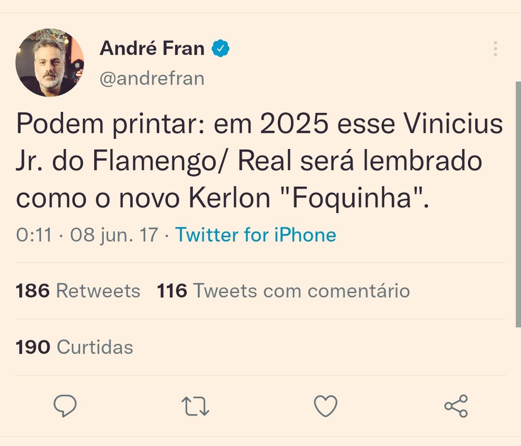 igsjunior's tweet photo. Um gênio incompreendido, com currículo de estrume vasto à serviço do seu país, @andrefran. https://t.co/ieSxDfhnBE