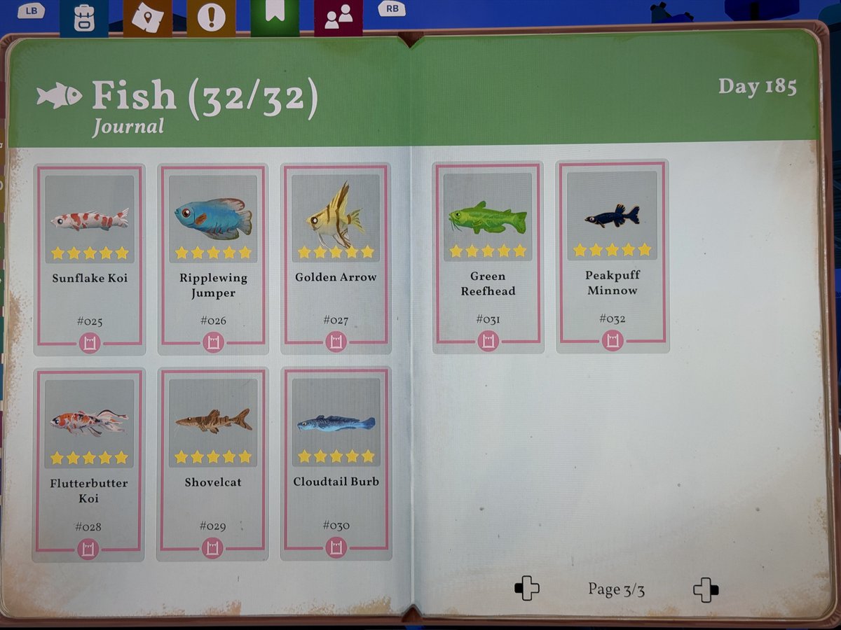 JustWray's tweet photo. @OutboundTheGame I collected all 32 fish all 5 stars too on Xbox within 3 hours I have an addiction 😂🙈 https://t.co/i7JArv16Ar