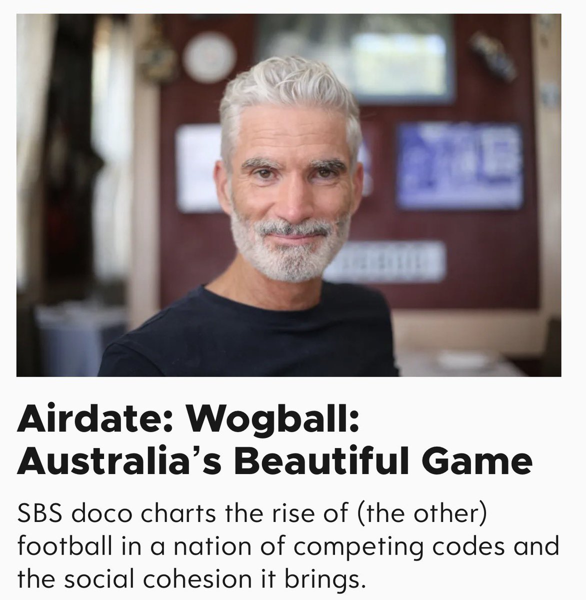 Craig_Foster's tweet photo. Football is multicultural. 

We believe that all Aussies should respect their ancestral backgrounds, while being wholly committed to Australia. 

As the Socceroos said:

‘Many backgrounds. Shared purpose.’

That does not mean, nor has ever meant one culture, but many cultures in the same game, same country, with shared identity as Aussies.

Any attempts to argue otherwise, or misappropriate our history of the game which has always reflected Australia’s cultural makeup, from our British roots to our immigration story (and sadly not yet fully our ancient history), are opportunistic and misconceived.

In football, like in Australia, we celebrate our many backgrounds while uniting as Aussies.

In our clubs, our players, our game, our national teams.

The new doco ‘Wogball’ explains how the game helped integrate many communities over more than a century, and created the Socceroos team, and country, we see today.

Our crowds are proudly multicultural. Our players are proudly multicultural. Our clubs are proudly multicultural. And the National Teams are proudly multicultural. 

And all equally Australian.

Many backgrounds. One purpose.

Anything else is an insult to football.

And the @Socceroos