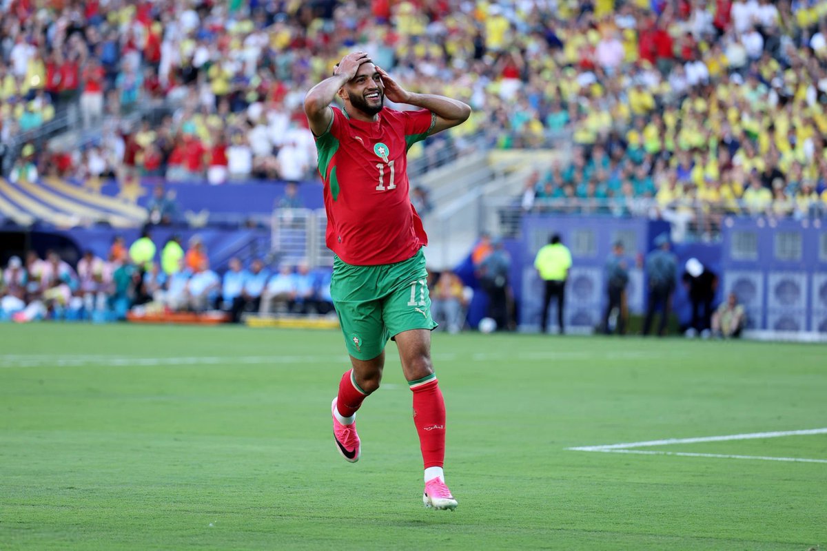 moha2med's tweet photo. 🚨🚨🚨🚨 تــــاريـخــي وللـتاريـــخ 🚨🚨🚨🚨 

أصبح إسماعيل صيباري 🇲🇦 أكثر لاعبٍ
عربيّ يُسجل أهدافًا ⚽️ في كأس العالم 🏆
تاريخيًّا [في نُسخةٍ واحدة] بـ3 أهداف ! https://t.co/JBA8xcmIlR