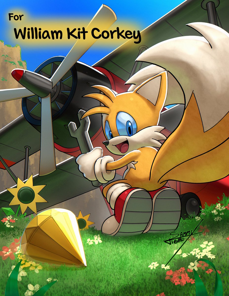 TigheSammy's tweet photo. Art for William Kit Corkey, voice of Tails in Sonic Heroes! https://t.co/aNUonoQAvx