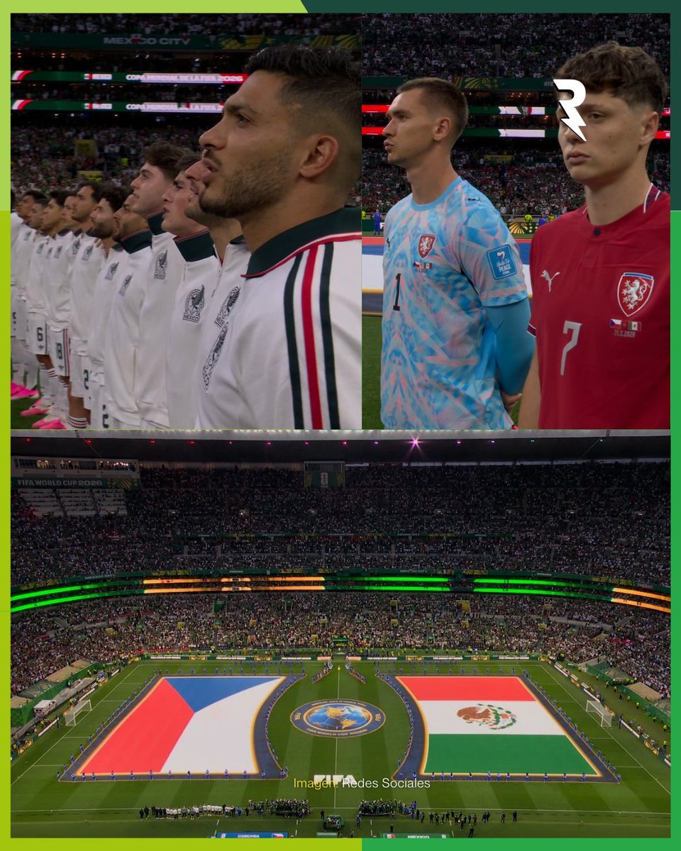 SoyReferee's tweet photo. ¡LA SELECCIÓN VA POR LA PRIMERA POSICIÓN! 🤯🏟️

Inicia el encuentro vs. Chequia en el Estadio Azteca y esperamos un gran resultado de los dirigidos por Aguirre. 🇲🇽 🔥

#Memote #VamosMéxico #Chequia #México #mundial https://t.co/unCsqLxY1K