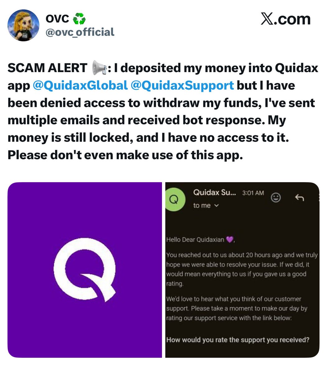 globapayng's tweet photo. "My money was locked in Quidax for weeks. Missed my order."

That's from a GlobaPay merchant who switched.

They're not alone.

Automated systems fail. But people? People get it done.

Your GlobaPay operator is on it. Always. ✅
Trade at https://t.co/cRPE23xTK9 https://t.co/yUa3MihRng