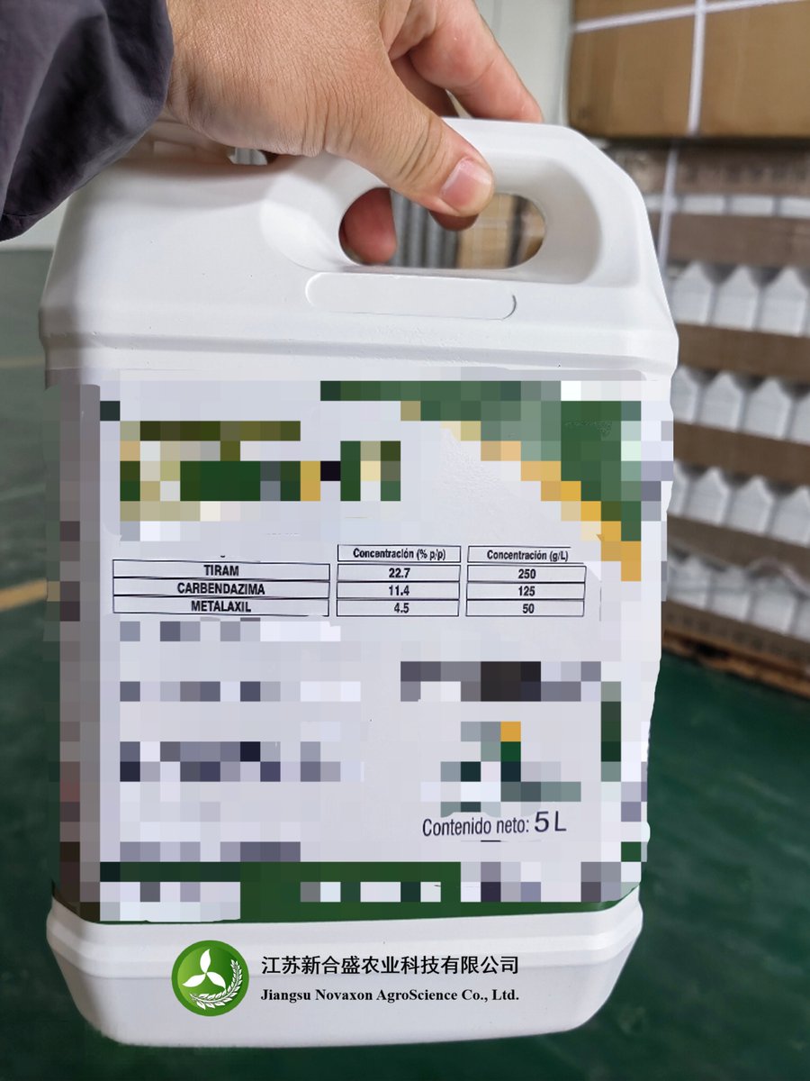 NovaxonAgro's tweet photo. 【NovaxonAgro·Product】
· Customization
Fungicide FS🦠
125g/L Carbendazim + 250g/L Thiram + 50g/L Metalaxyl
Packed in 5L drum.
Destination: South America (Uruguay)
Please feel free to contact us if you you have any requirements.
#pesticides #agroscience #agriculture #Novaxonagro https://t.co/m83Sc9wXUM