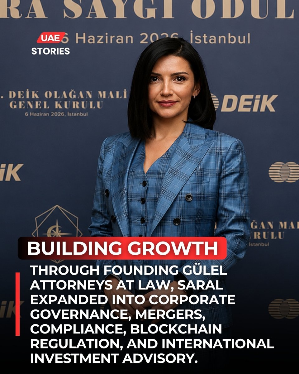 uaestories_'s tweet photo. Abide Gülel Saral is bridging law, investment, energy, and social impact, driving Turkey-Africa cooperation while shaping global legal and business transformation.
#uaestoriesofficial #uaestories #AbideGulelSaral
Click here for more info: https://t.co/5sVL7GVwxf https://t.co/Q81cklVs9Y