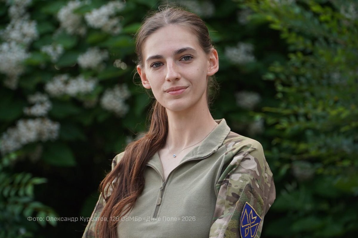 armyinformcomua's tweet photo. She is 21 years old.

She fires an assault rifle, a grenade launcher, a mortar, and an artillery cannon — knee-deep in mud if necessary. She can command an artillery unit. She holds alpine climbing skills.

This is not a superhero film. 

This is Daryna from Ternopil, a graduate of the National Army Academy, now serving in the artillery of the 128th Heavy Mechanised Brigade “Dyke Pole.”

She decided she wanted to be in the military in school. The only question was where to apply. She chose Lviv. She chose artillery.

“In my group there were only six girls. By 2022, some groups had dozens — 40, 60. The full-scale invasion radically changed the life plans of many people.”

When she told her parents, they tried to talk her out of it. For a long time. With many arguments.

Then Russia invaded. And her father joined the military too — territorial defence. His unit is now holding the line in Sumy region.

“When my father understood I was serious, he gave me probably the most valuable advice I ever received: if you’ve set your mind on something — go all the way. Never give up.”

She graduated. She chose her unit. She chose artillery.

In her academy class years ago: six girls. In 2022: forty. Sixty. Per group.

Ukraine is not running out of people willing to defend it.

It is running out of time for the world to understand what kind of people are doing it.

Source: 128th Separate Heavy Mechanised Brigade, June 2026

#Ukraine #UAF #DefendingUkraine #WomenInUniform