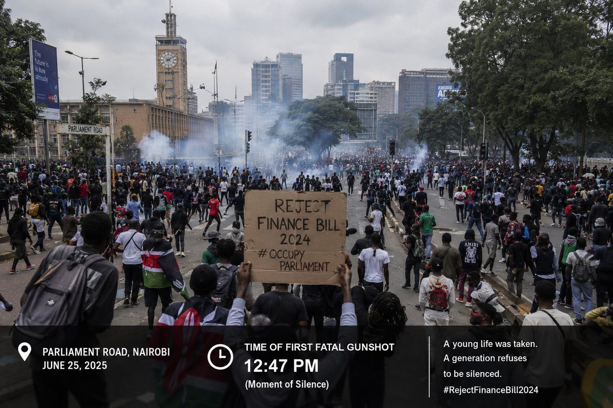 NjuriWilliam's tweet photo. A generation stood for its future. We remember every life lost, every voice raised, and every Kenyan who demanded accountability.
#whopaystheprice https://t.co/3ZcOca5HPj