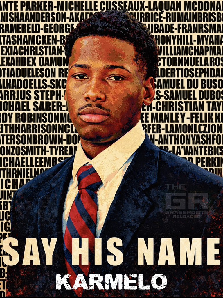Grassroots_RN's tweet photo. If you stand with Karmelo then “SAY HIS NAME”‼️
#karmeloanthony #austinmetcalf #sayhisname #collincounty #friscotx https://t.co/62wrOTylll