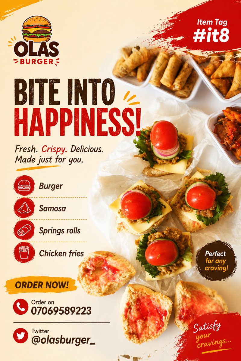olasburger_'s tweet photo. #burgerboy fries - samosa - spring rolls &amp; Burgers 
Dm or Whatsapp 07069589223 
To order
Satisfy your cravings .... https://t.co/4g0VIJVyAA