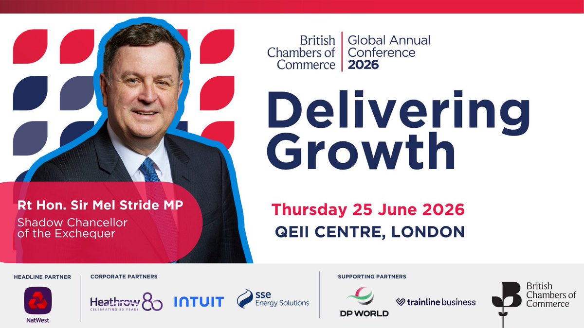 MelJStride's tweet photo. BURNHAM MUST RULE OUT FURTHER BUSINESS TAX RAID

Today I’ll be addressing @BritishChambers Global Annual Conference.

Businesses have been hammered by this Labour government. Now they face the uncertainty of what a new Prime Minister might be planning.

Andy Burnham needs to rule out more damaging tax rises on business. We need British businesses to be investing and hiring to get our economy back on track - and for that, they need certainty.