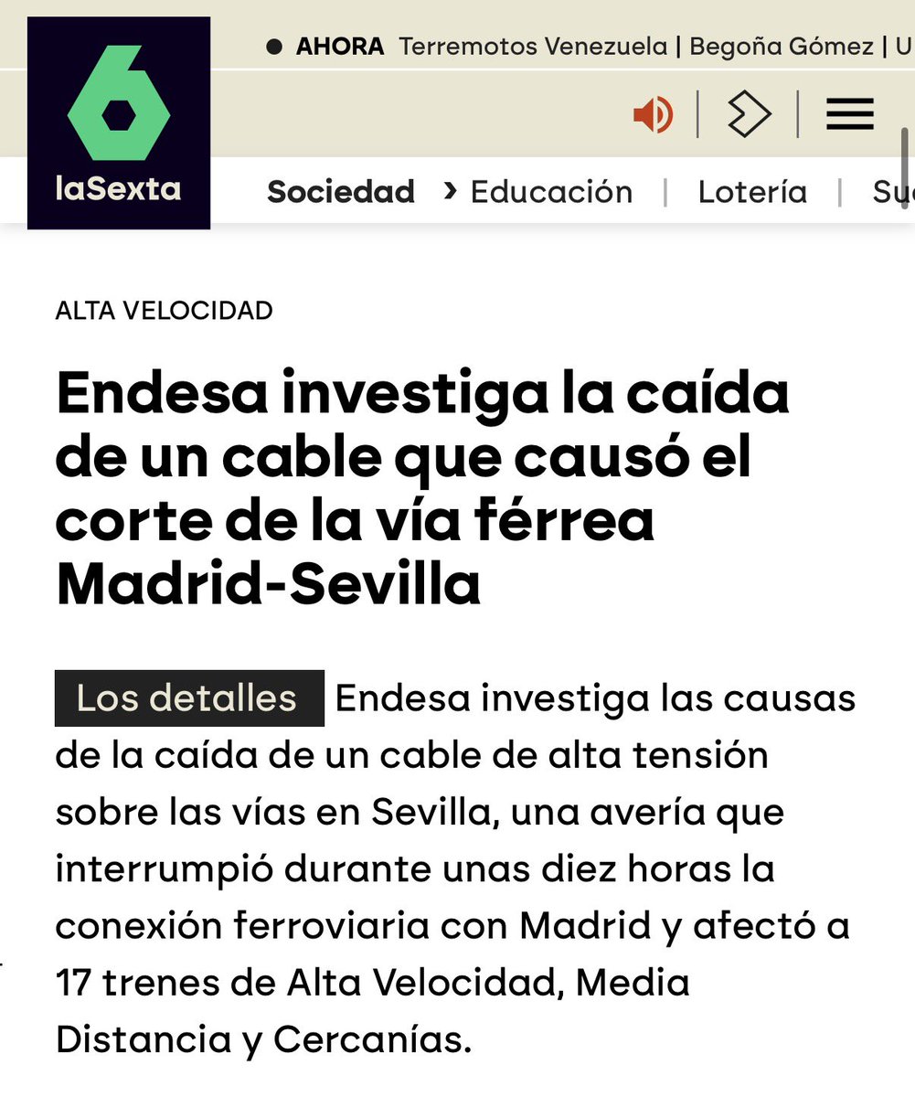 oscar_puente_'s tweet photo. Para ser honestos, algunos medios sí se hicieron eco de la causa del corte una vez ENDESA anunció que abría una investigación para esclarecer estos hechos. https://t.co/0mWQijZolz