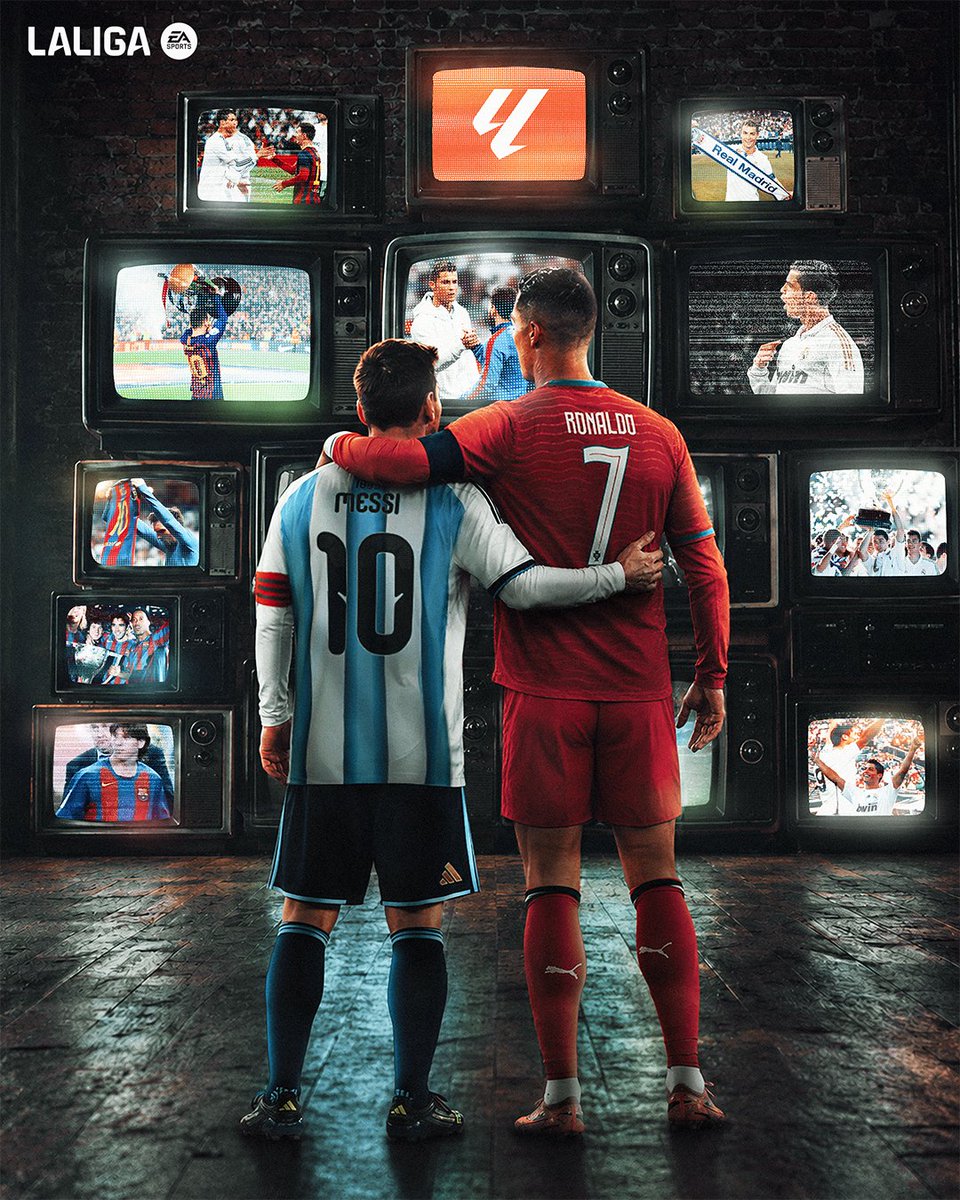 dejosmanuel's tweet photo. Great men who changed the spectrum of football and raised the standards to unimaginable heights. ✨🐐⚽
🇦🇷 Lionel Messi
🇵🇹 Cristiano Ronaldo
Two legends. One era. A rivalry that pushed football to levels the world may never see again. 🔥🐐✨ https://t.co/mM0xt4vz4H