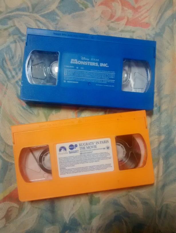 NostalgiaYZ's tweet photo. Multicolored VHS tapes from your childhood. https://t.co/SmNhOwqbni