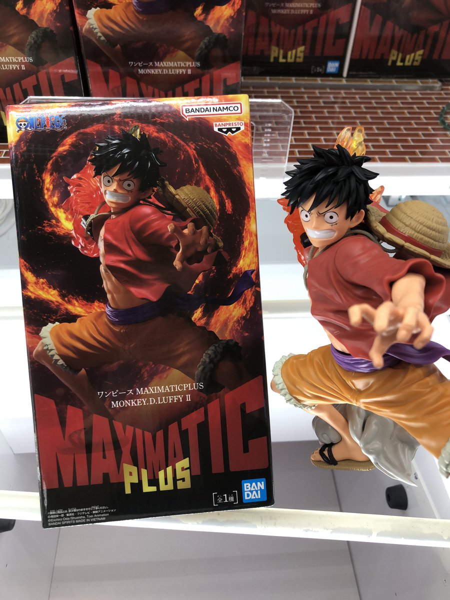 Taito_Machida's tweet photo. 【新景品🌟】

【ワンピースMAXIMATICPLUS MONKEY.D.LUFFY Ⅱ 】

入荷いたしました！🧡
ぜひゲットしてください！✨

#タイステ　#町田 https://t.co/BjaC2i8mC5
