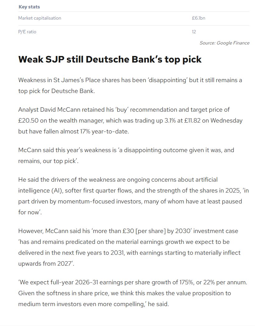 entrustTMF's tweet photo. #STJ SJP still Deutsche Bank’s top pick https://t.co/lYS4t6H7PU