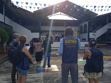 ICIPeace's tweet photo. A team from ICIP has joined the Catalan Electoral Observation Mission (EOM) to monitor the second round of the Colombian presidential elections.

Thanks for the initiative @TaulaColombia! https://t.co/1MsHzyYa1I