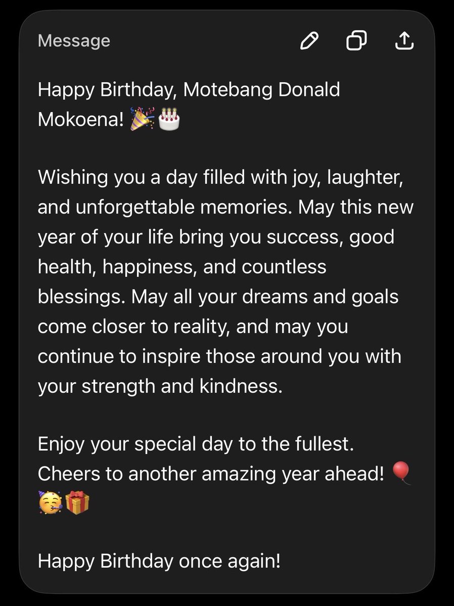 motebangd1's tweet photo. Hello friends is my birthday today https://t.co/8cTjoryBbG