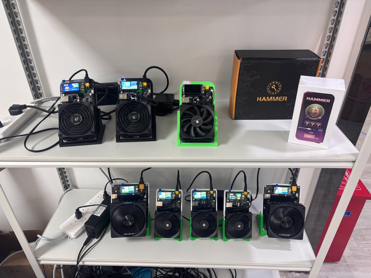 AlexHammerMiner's tweet photo. The BC01-Pro has officially evolved into Thor X1.

Powered by the BM1373 , our team is running continuous stability and hashrate validation to ensure every unit delivers reliable solo performance.

Every block starts with countless tests.
@karpuzmining @altair_tech 
#hammerminer https://t.co/dKKNLmUdy6