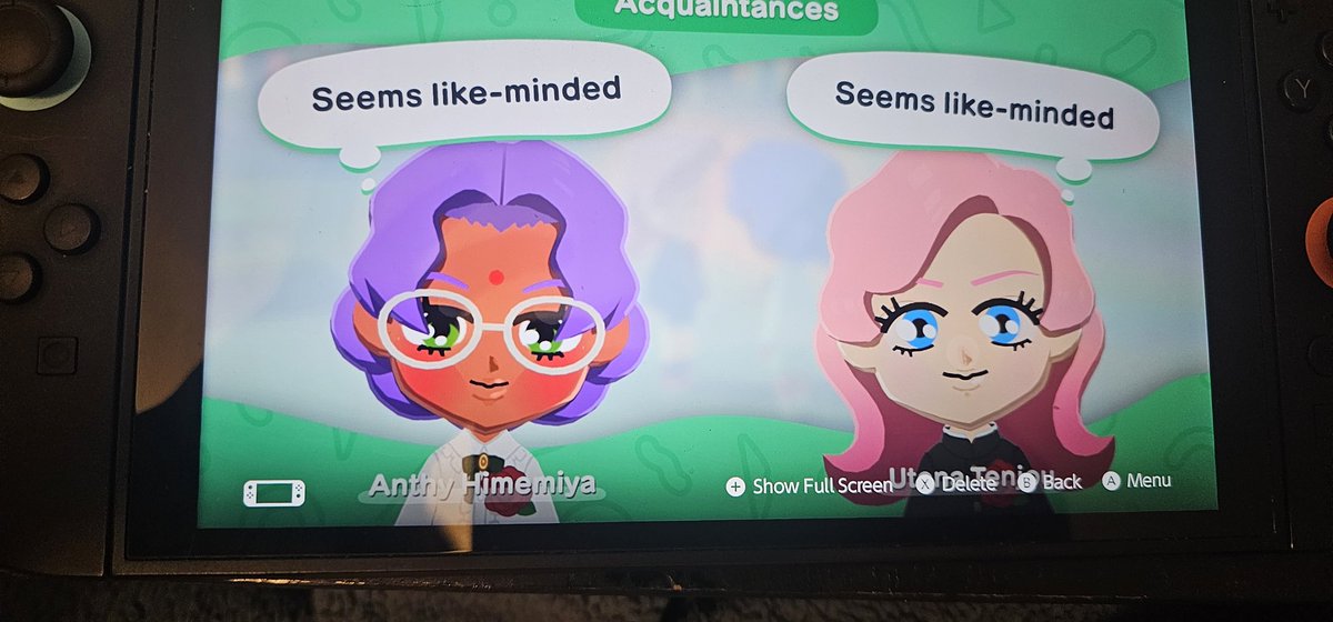 laxnyn's tweet photo. @Idolomantises Omg Iove how they turned out 🥹 I also made these two. Anthy is being so stubborn on my game lol https://t.co/mjAsxzUXKF
