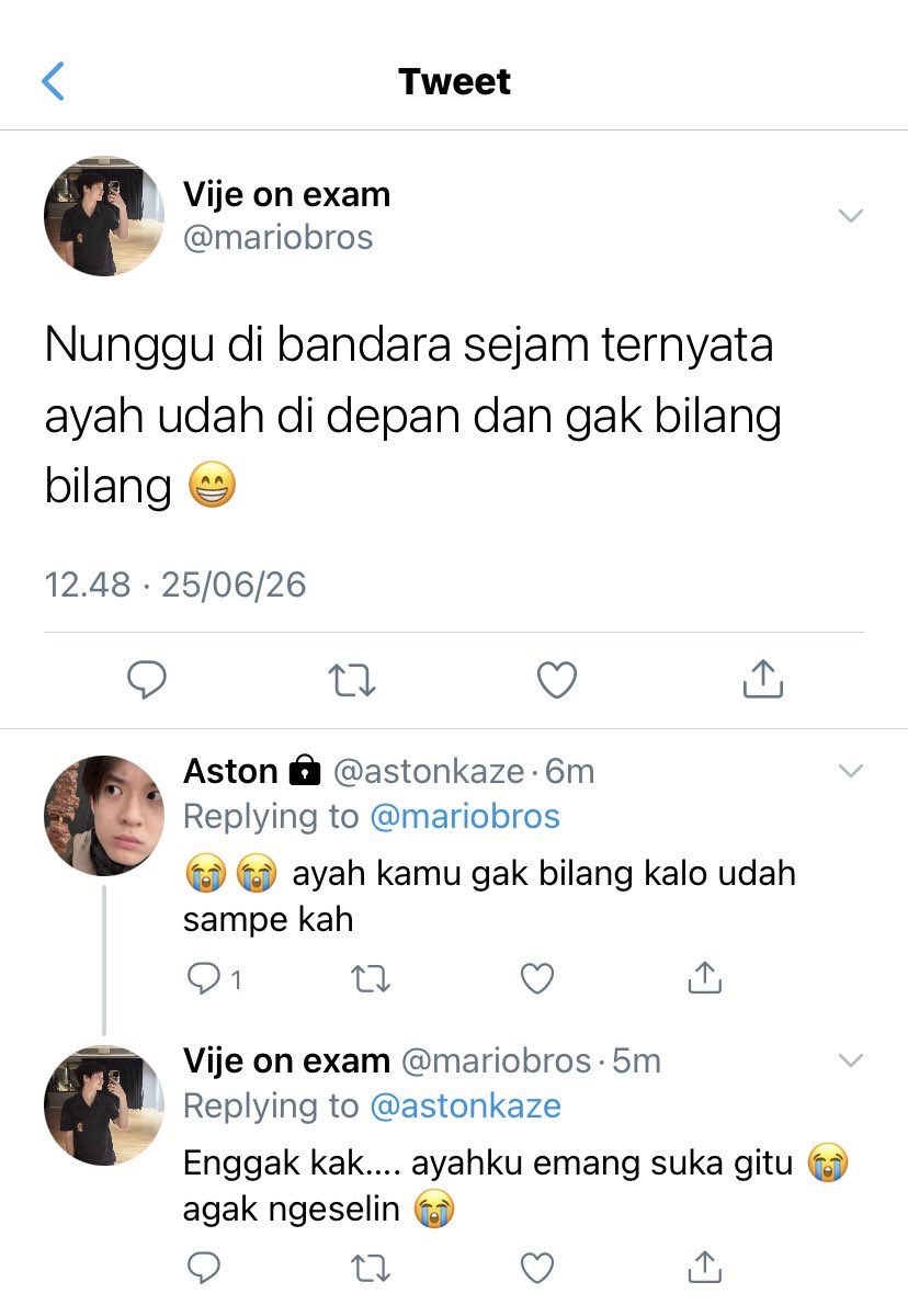 claryvelle's tweet photo. — kisah ayah papa dulu 

#williamest au https://t.co/tgPRisK6PW