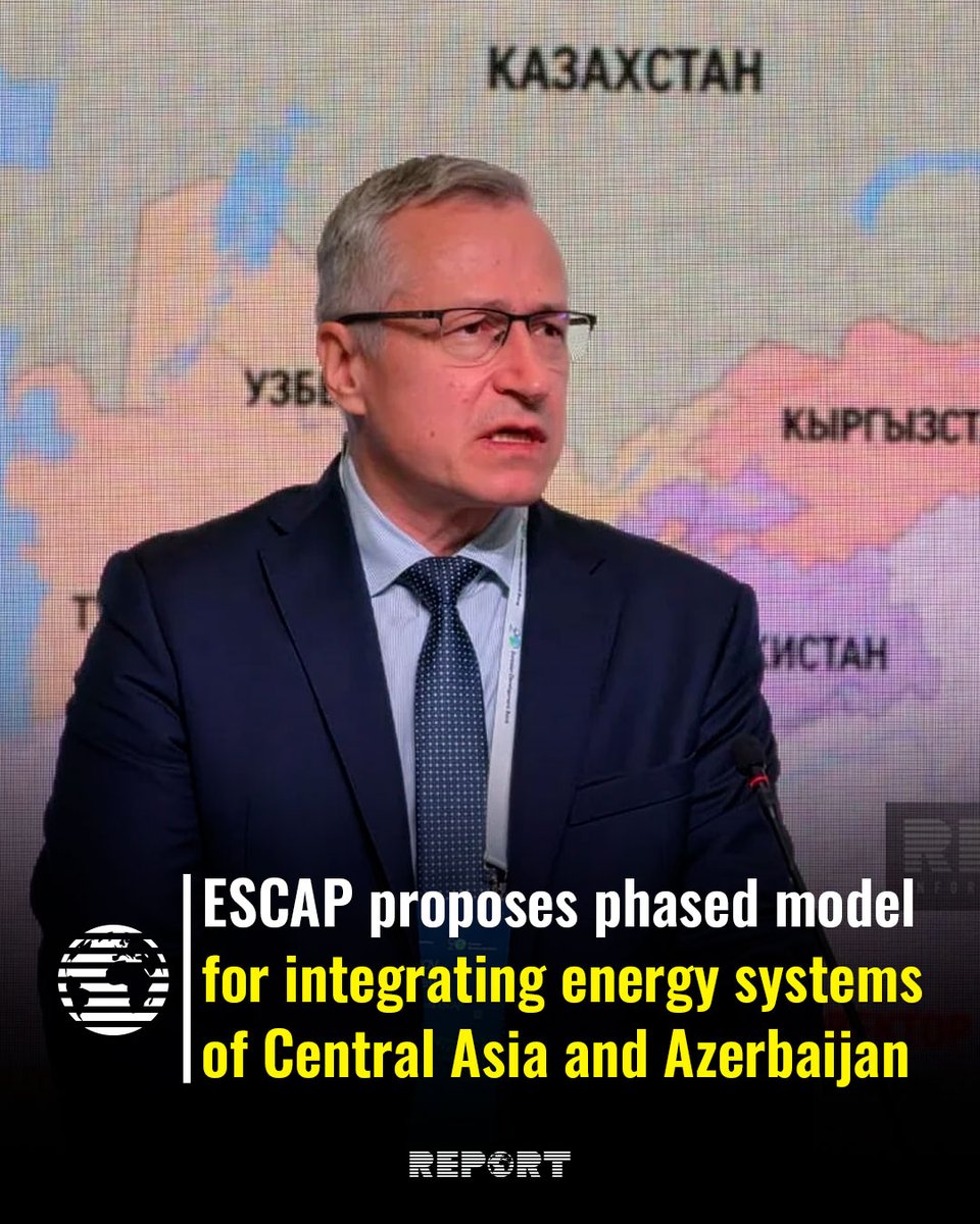 reportaznews's tweet photo. ESCAP proposes phased model for integrating energy systems of Central Asia and Azerbaijan

Read more: https://t.co/TBtEw6JAbB

#report #reportaz #reportnewsaz #news #breakingnews #azerbaijan #escap #energysystem #cetralasia https://t.co/5hJslCp9sV