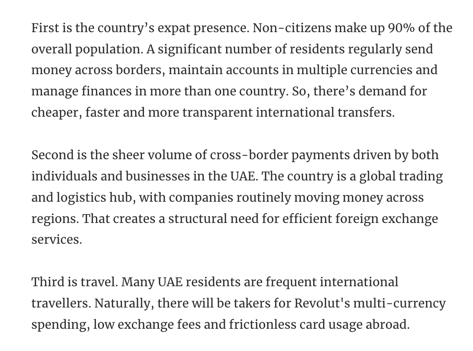 Harveen_A's tweet photo. Revolut is finally coming to the UAE. Last week, the digital banking giant said it has secured Stored Value Facilities and Retail Payment Services licences from the Central Bank of the UAE.

What is in it for Revolut, read in @MorningContext. https://t.co/QpMe835VAa