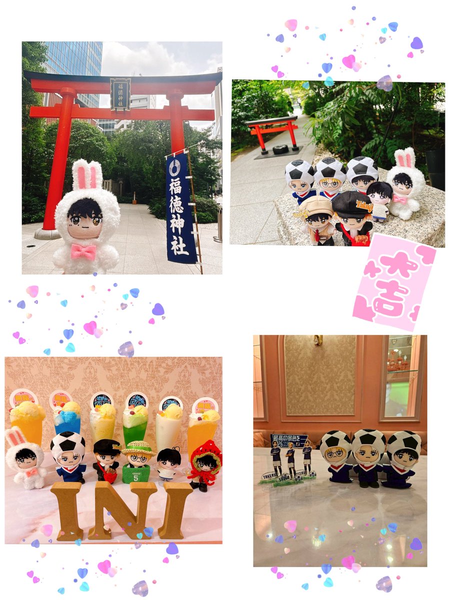 728no443's tweet photo. MINIちゃん6名と念願の福徳神社にて良席祈願と皆の健康をお願い🙏。
場所を変えてのカラオケボックスではナゴドのビデオ鑑賞会。皆でキャーキャー叫びながらある意味大人の鑑賞会でした🤭。
やっぱりINIもMINIちゃんも最高。又、盛り上がりましょう💛。 https://t.co/pL4YCGa0Uc