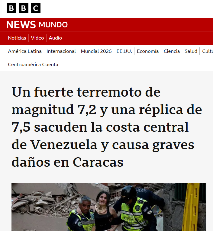 JaviGuacaneme's tweet photo. KARMA?
Mas se demoró la genuflexa @delcyrodriguezv reconocer elección del Abogado de la Mafia, q la naturaleza manifestó su descontento.
No es retórica, la metafísica habla de CAUSALIDAD
La decencia por encima de la diplomacia

Venezuela #Terremoto Congo Caracol Clan del Golfo https://t.co/d38HNr5fue