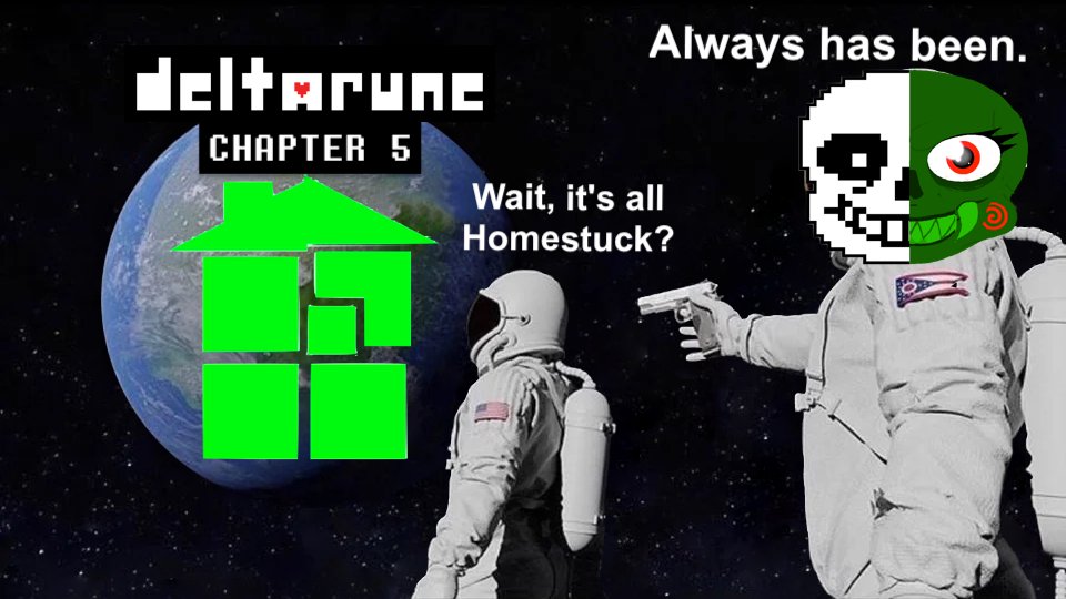 crazynews74591's tweet photo. Deltarune Chapter 5 #deltarune #homestuck https://t.co/OD3GpDtrDw