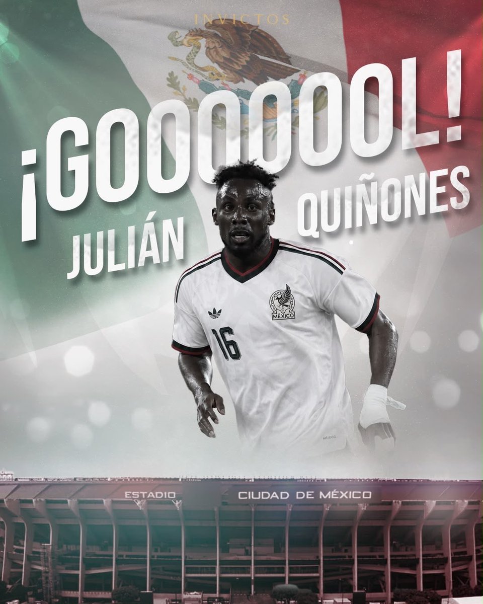 InvictosSomos's tweet photo. ¡¡QUIÑONES!! ¡¡QUIÑONES!! ¡¡QUIÑONES!! ¡¡QUIÑONES!! ¡¡EL NUEVO ÍDOLO DE TODO EL FÚTBOL MEXICANO MARCÓ EL SEGUNDO!! ¡¡ESTAMOS CAMINO A CERRAR LA FASE DE GRUPOS CON PASO PERFECTO!! ¡¡NOCHE HISTÓRICA EN EL ESTADIO AZTECA!! ¡¡CHEQUIA 0-2 MÉXICO!! https://t.co/w4pCZd0BgQ