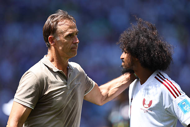 thejurgenholic's tweet photo. Setelah kalah 3-1 dari Bosnia tadi, Qatar resmi pulang dari Piala Dunia 2026. 🇶🇦❌

3 Match
1 Poin
2 Goal
10 Kebobolan https://t.co/mbBgdPwlGn