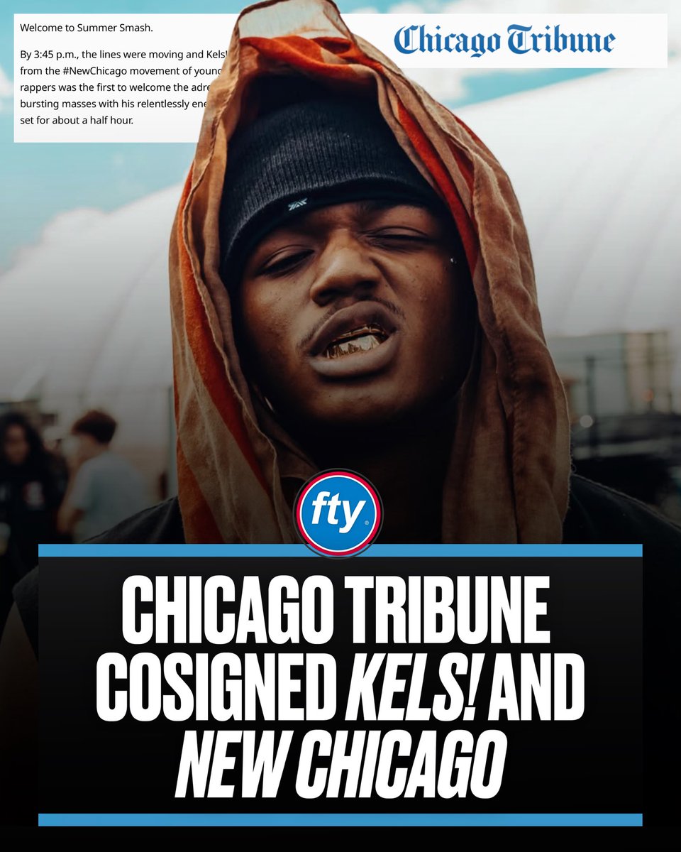 ftychicago's tweet photo. Chicago Tribune cosigned #Kels! and #NEWCHICAGO ... https://t.co/a0yNAn6XMq